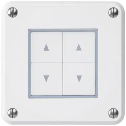 Interruttore per tapparelle INC robusto IP55 bianco con 4 tasti di comando 