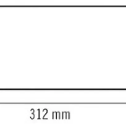 Set de pictogrammes ESYLUX SLA 14m flèche d/g/b 70×312mm 