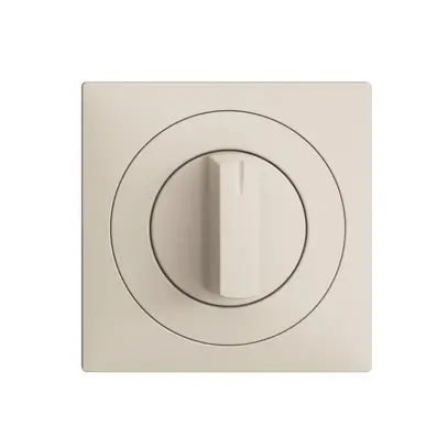 Kit frontale EDIZIOdue crema, 60×60mm per interr.rotativo 