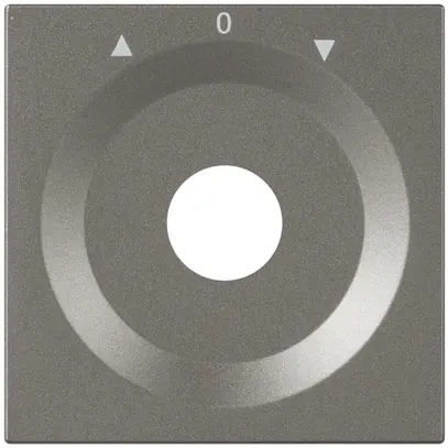 Frontplatte für Drehschalter magnesium AUF-0-AB 