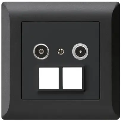 Prise multimédia ENC kallysto.line R/TV 23dB 2GHz noir 