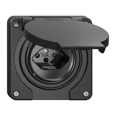 Prise NEVO N.CO, 1×T13, IP21, noir 