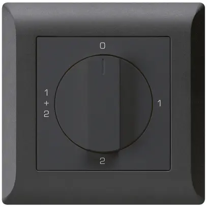 Interruttore rotativo INC kallysto.line 1/1L nero con manopola 