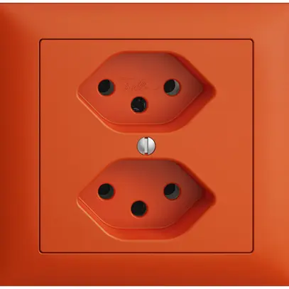 Presa INS EDIZIOdue 2×T13 arancione 
