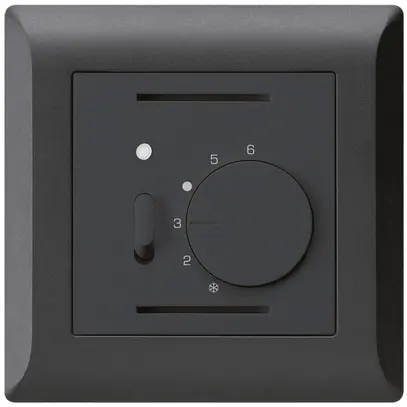 Termostato ambiente INC kallysto.line nero con interruttore 