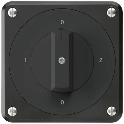 Interruttore rotativo INC robusto IP55 schema 2/1P nero 