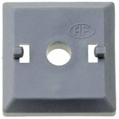 Placca di base per Quadro Flury AV 61, grigio, 30×30mm, a=10mm 