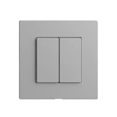 Interruttore 2K/2T Edue Wiser silver 