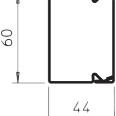 Canal d'installation Bettermann LKM 40×60×2000mm acier zingué 