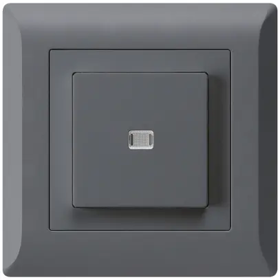 Interrupteur poussoir lumineux ENC kallysto.line 3/1P anthracite 