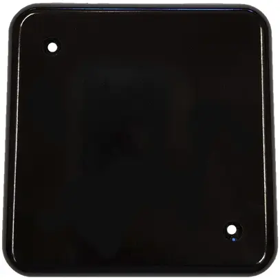 Placca di copertura INC I 2fori di fissaggio nero 