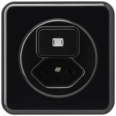 Combinazione luminosa INC A-R/1L+tipo 13 nero basico 