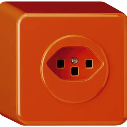 Prise AP basico type 23 orange bornes à vis 