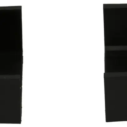 Set di supporti MH Swiss-Line nero 50×52×25mm 