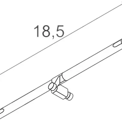 Support pour lampe SLV COSMIC p.TENSEO, GX5.3 35W orientable 2 pcs IP20 chromé 