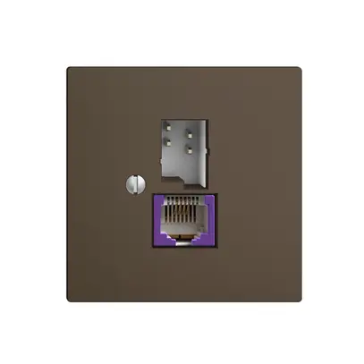 Presa T+T 6P/1×RJ45 DSL-a banda larga EDIZIOdue coffee 