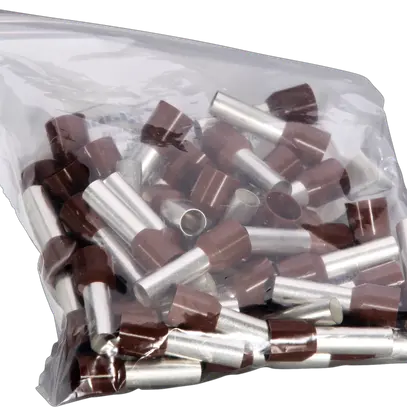 Embout de câble type A isolé 25mm²/22mm brun 