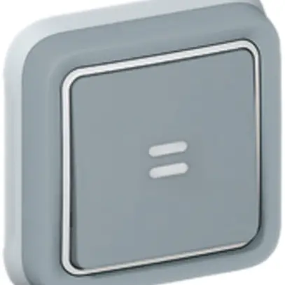 Interruttore a bilico lum. INC PLEXO 3/1L grigio orientamento 