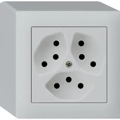 Presa AP kallysto 3×T13 grigio chiaro 