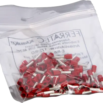 Capocorda tipo A isolato 1.5mm²/8mm rosso 