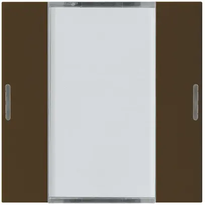 Kit frontal Hager kallysto 2×KNX LED systemlink/easylink brun 