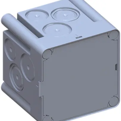 Scatola INC AGRO 1×1 650°C con coperchio di protezione M20/25 