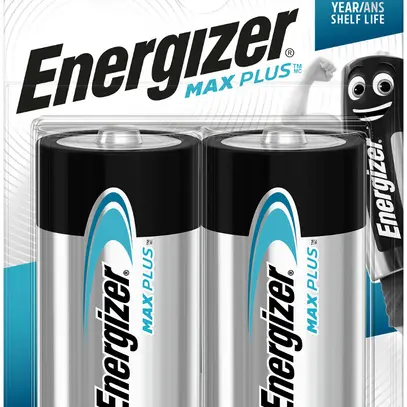 Pile alcaline Energizer Max Plus D LR20 1.5V blister à 2 pièces 