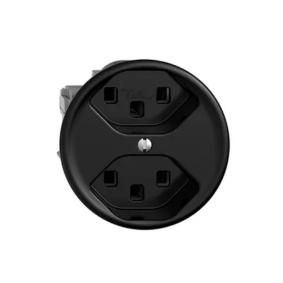 Presa STANDARDdue 2×T23 nero 