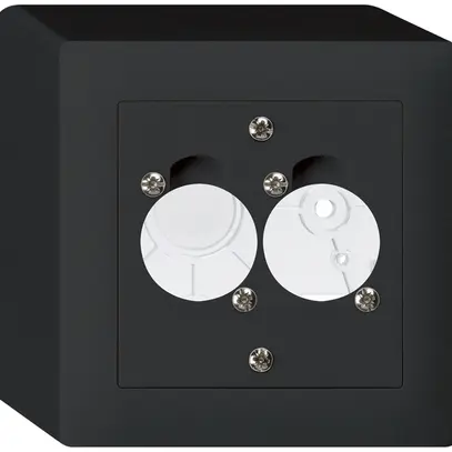 Kit di montaggio AP per 2 XLR kallysto nero 