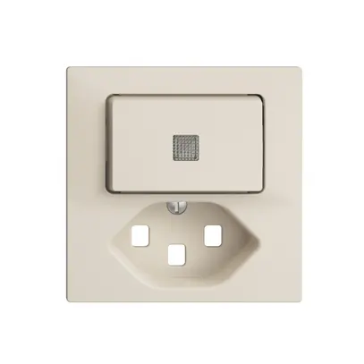 Kit frontal EDIZIOdue crema 60×60mm T23, lentille, 