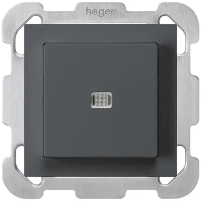 Contact à poussoir lumineux ENC kallysto AR/2P an avec plaque de fixation 