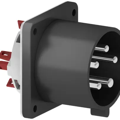 Spina d'attrez.INS CEE Bals 5P 32A 500V 7h nero IP44 nich.QC 