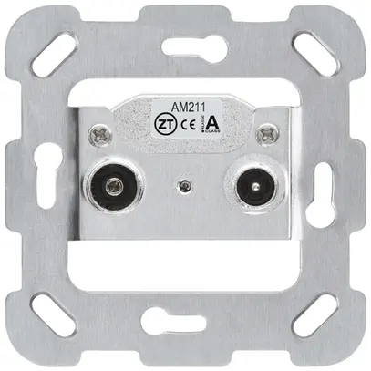 Intérieur pour prise antenne Hager R/TV montage F 11dB 2GHz 