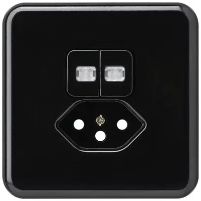 Kit frontal ENC basico 86×86mm noir 2 lentilles p.combinaison grd.I S1/T13 BOMI 