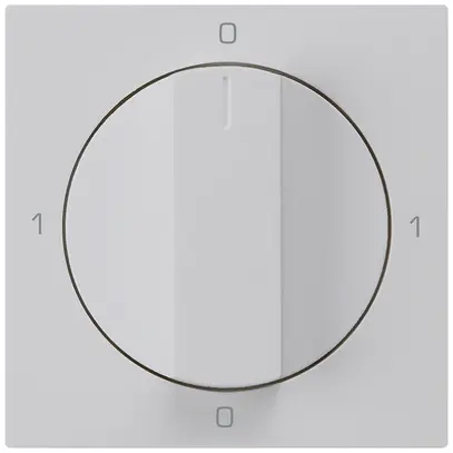 Kit frontale per interruttore rotativo S0 60×60mm kallysto 0-1-0-1 grigio chiaro 