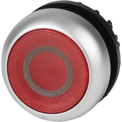 Pulsante luminoso ETN RMQ piatta O rosso, perman., anel.cro 