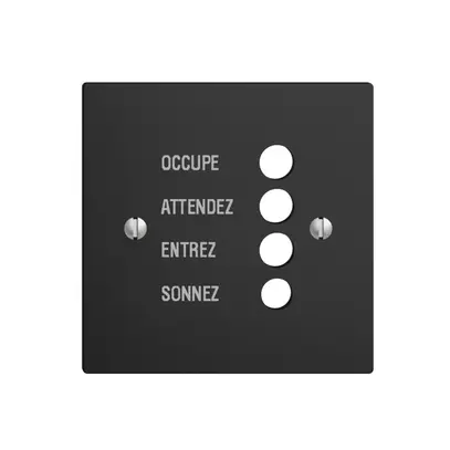 Placca frontale EDIZIOdue nero francese 