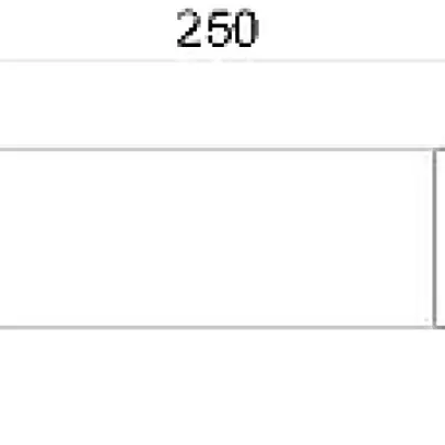 Plaque d'identification Bettermann 250×43mm 