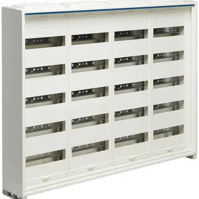 Distributeur AP Hager univers 5 rangées 240UM IP30 1050×800×160mm 