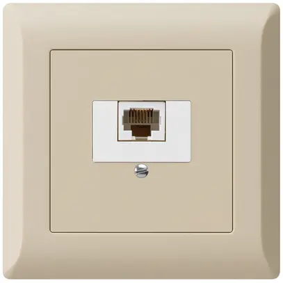 Presa di raccordo INC kallysto.line 1×RJ45u beige 