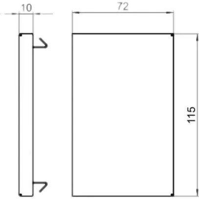 Plaque de fermeture Bettermann GS-E70110 blanc pur 