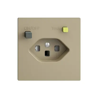 Prise ENC EDIZIOdue T23 FI 30mA F, shutter, sand 