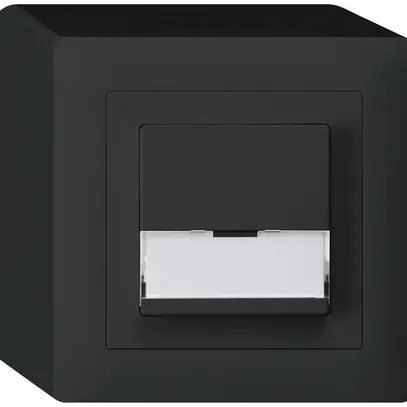 Tasto di suoneria AP A/1L kallysto nero con porta-etichetta 37×15mm 