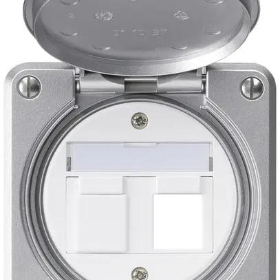 Kit de montage ENC robusto IP55 plat aluminium pour 2×Keystone 