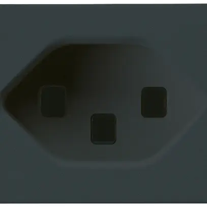 Presa FLF Hager 1×tipo 23 nero con morsetti a innesto & clip metallo 