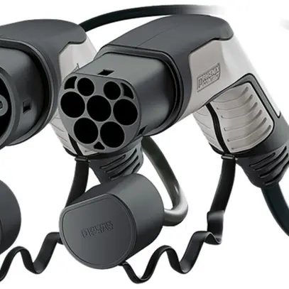 Câble de charge AC e-mobility PX mode3 T2+T2 32A 3L 5m 26.6kW 480V noir/gris 