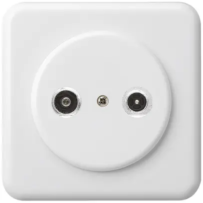 Presa d'antenna INC basico TV-R mont.C 4dB 2GHz bianco 