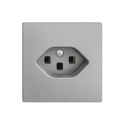 Presa INC EDIZIOdue T23 16A silver, con morsetti innest. 