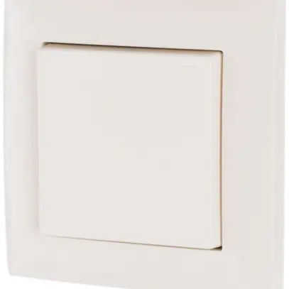 Pulsante RF AP Eaton xComfort, 1 volta complet 55×55mm, bianco lucido 