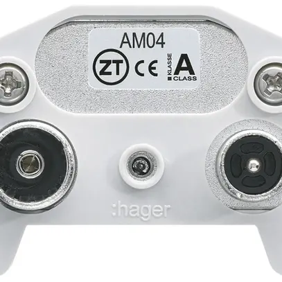 Inserto per presa antenna R/TV/dati Hager montaggio E 2GHz 10.5db 